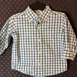 Gymboree Infant Plaid Button Down 6-12 months